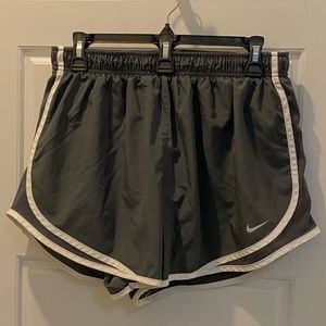 Dark gray Nike Dri Tempo shorts